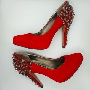Sam Edelman ROZA Spike Red Pumps